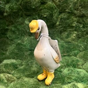 GANZ Yellow and Cream Goose Figurine